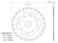 Snap-Jaw Saw Blade