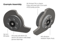 Snap-Jaw Spinner Blade